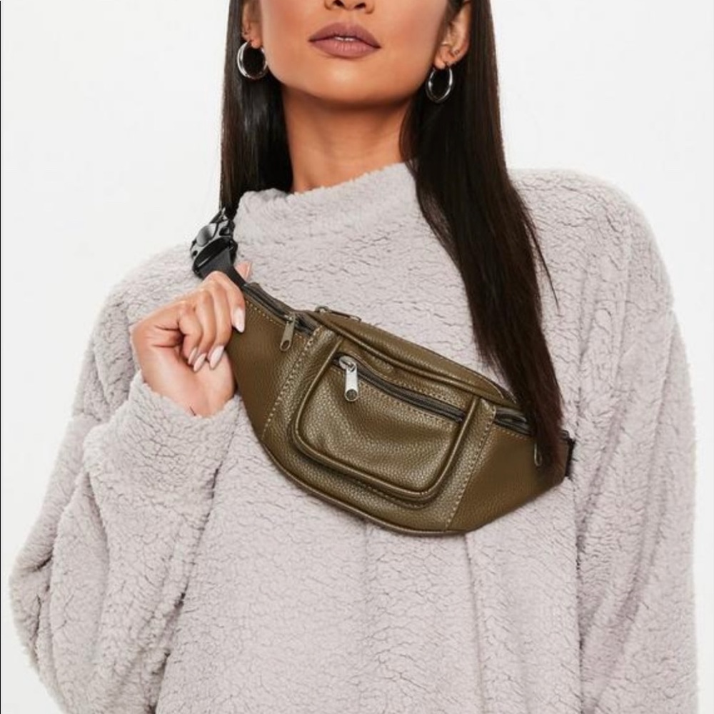 Missguided Khaki Fanny Pack